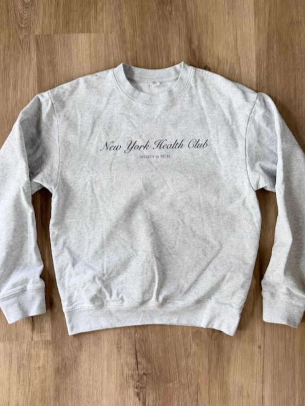 Sporty & Rich NY Health Club Crewneck Heather Gray